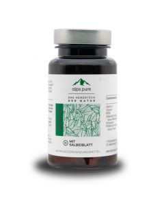 AlpsPure MSM+ mit Salbeiblatt 60 Kapseln - Nahrungsergänzungsmittel zur Unterstützung des Körpers von AlpsPure