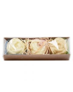 Badekonfekt 3erlei - Lemongrass - Lavendel - Rose vegan 3 x 35g
