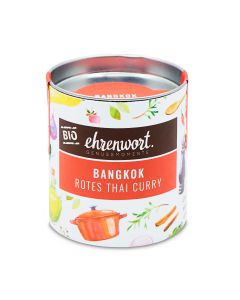 Bio Ehrenwort Bangkok Rotes Thai Curry Gewürz 35g - Einfach statt einer Curry Paste verwenden - Milde Schärfe von ehrenwort