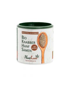 Bio Knabberhanfsamen süß gewürzt 125g - Perfekt als Topping auf Desserts oder auch zum Knabbern - Vegan mit bestem Premium Hanf von Hanfland