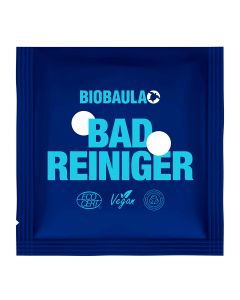BIOBAULA Bad-Reiniger Tabs - Einzelpackung 1 Stück - Entwickelt keine gesundheitsschädlichen Dämpfe - löst Kalk und desinfiziert