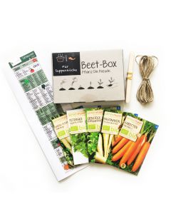 Bio Beet Box - Für Suppenköche - Saatgut Set inklusive Pflanzkalender und Zubehör - Geschenkidee für Hobbygärtner