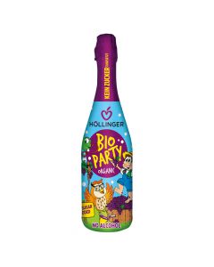 Bio Party Rote Traube Kindersekt 750ml - zuckerfreie - prickelnde Partygetränk ist perfekt für jede Kinderparty von Höllinger Juice