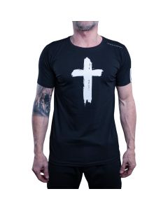 Dunkelschwarz T-Shirt DS-1 CROSS black