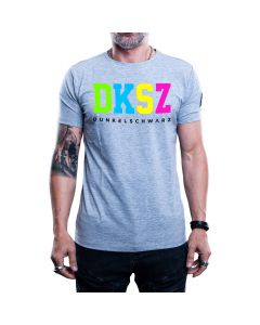 Dunkelschwarz T-Shirt DS-1 DKSZNEON grey - S