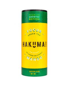 HAKUMA Focus Mango 235ml - Premium Grüntee Matcha mit Mango - Zitrone und Vitamin C - Dein natürlicher Boost für jeden Tag von HAKUMA