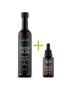 PHENOLIO Bio Olivenöl 500ml + GRATIS KOSTPROBE O’SOLE Vitamin D - K1 und K2 Tropfen 30ml