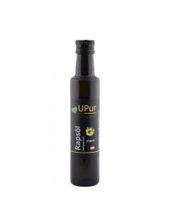 Rapsöl nativ 250ml -  kaltgepresst - besonders nussig und mit einem hohen Anteil an Omega-3-Fettsäuren von UPur