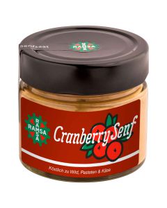 Ramsa Cranberry Senf 180g - Senfspezialität speziell für Wildgerichte und Pasteten abgeschmeckt - Leicht süßlicher Geschmack von Ramsa Wolf