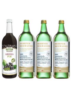 Trinkkur 4er - Mehrner Heilwasser - Bio Aronia pur Direktsaft