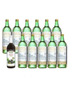 Trinkkur 12er - Mehrner Heilwasser - Bio Aronia pur Direktsaft