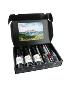 Vinotaria Wein Geschenkbox Weinreise für Weinliebhaber  5 x 250ml