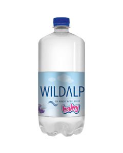 Wildalp reines Quellwasser Baby 1000ml - Besonders natriumarm - Ideal für die Zubereitung von Baby Nahrung - Qualitätswasser von WILDALP